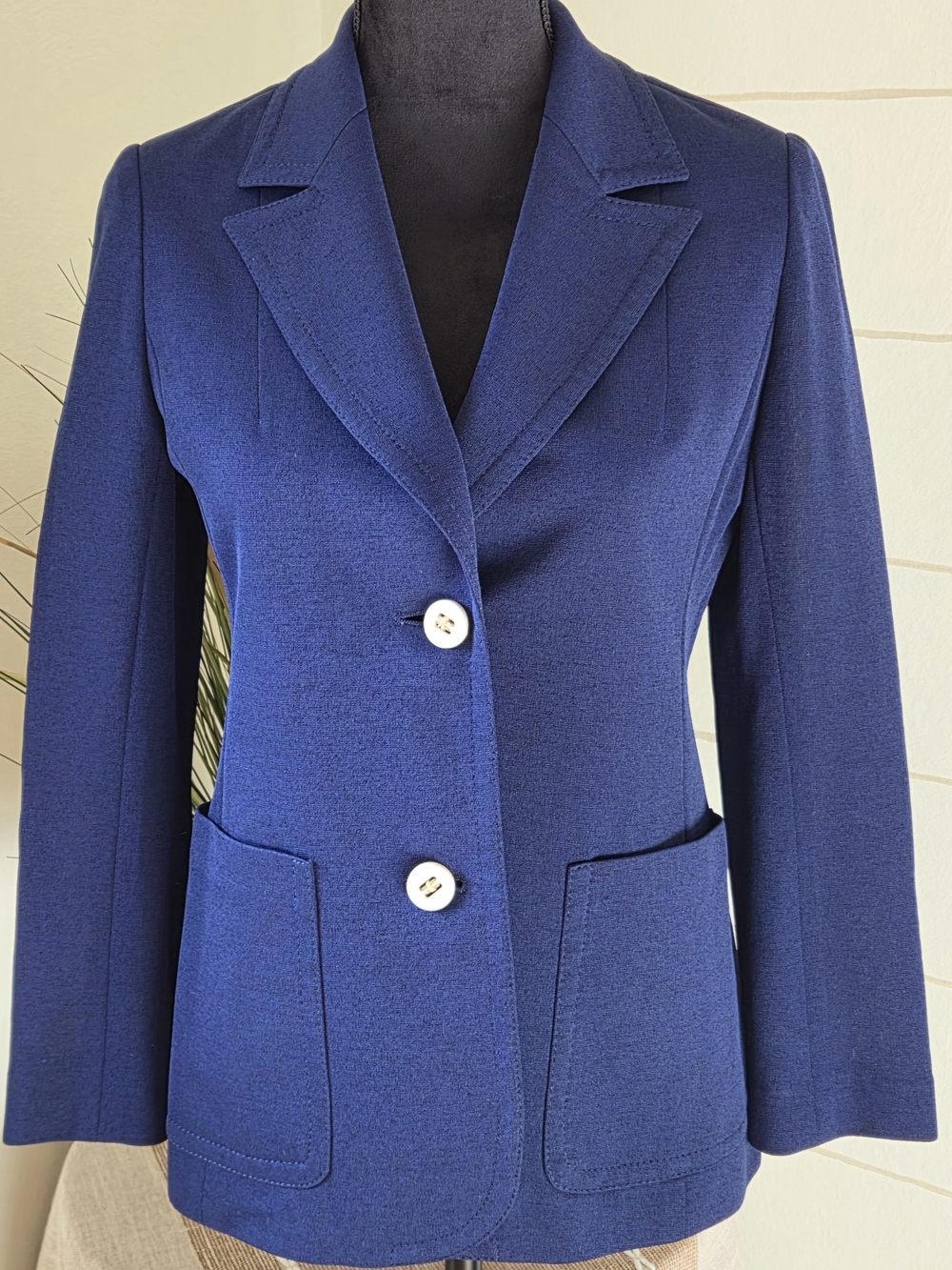 Marue Osaka Vintage Archival Blue Japanese Tailored Blazer Time Capsule Preserve